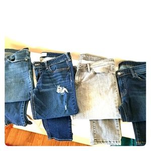 4 pair of skinny jeans